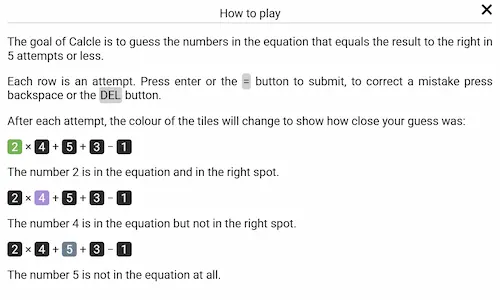 Calcle Game Screenshot
