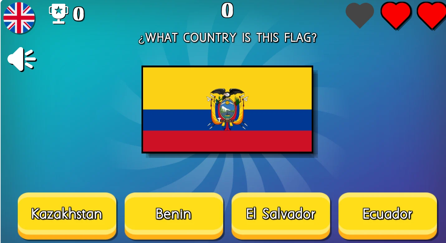 Quiz Guess The Flag Game Screenshot